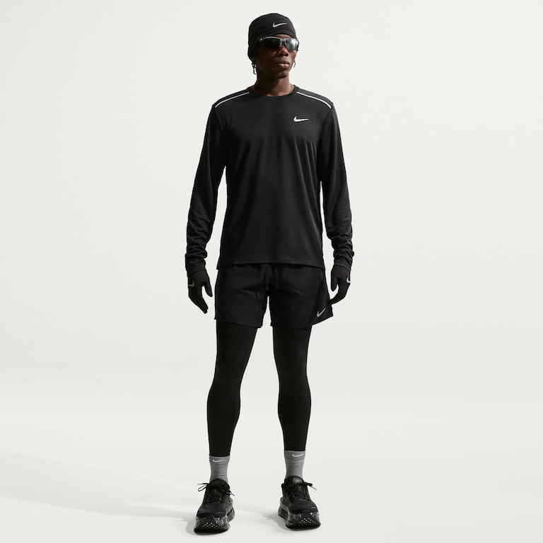 Camiseta Dri-FIT Nike Manga Longa UV Miler Masculina - Foto 4