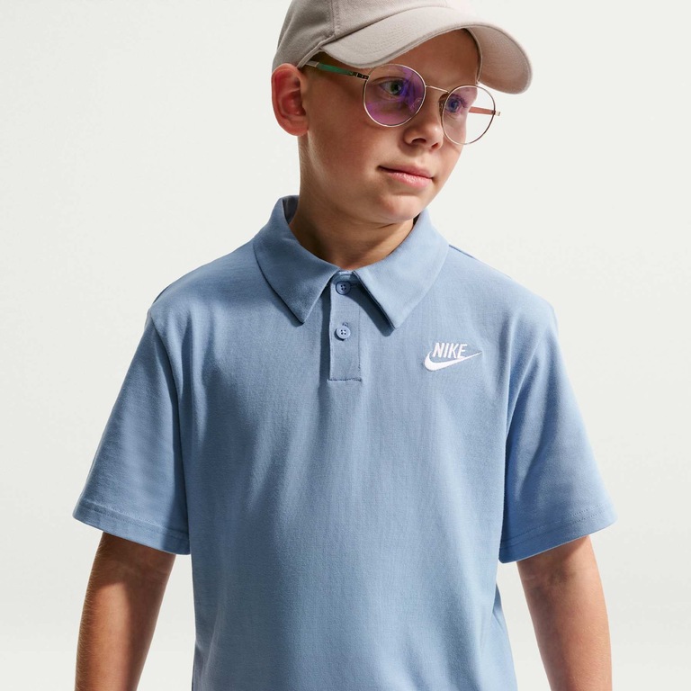Camisa Polo Nike Sportswear Club Knit Infantil - Foto 3
