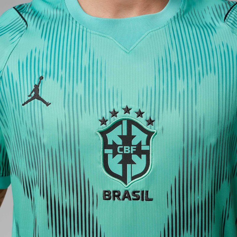 Camisa de Goleiro Brasil Jordan 2026/27 Torcedor Pro Masculina - Foto 4