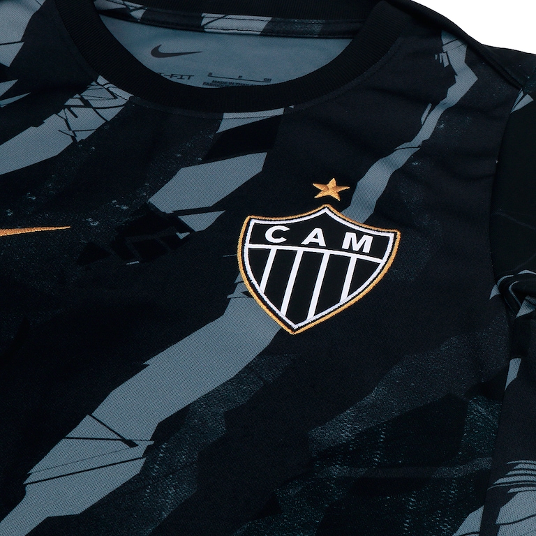 Camiseta Atlético Mineiro Nike 2026 Pré-jogo Infantil - Foto 3