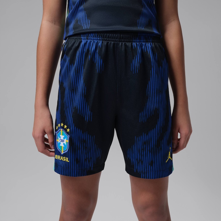 Shorts Brasil Jordan II 2026/27 Torcedor Pro Infantil - Foto 2