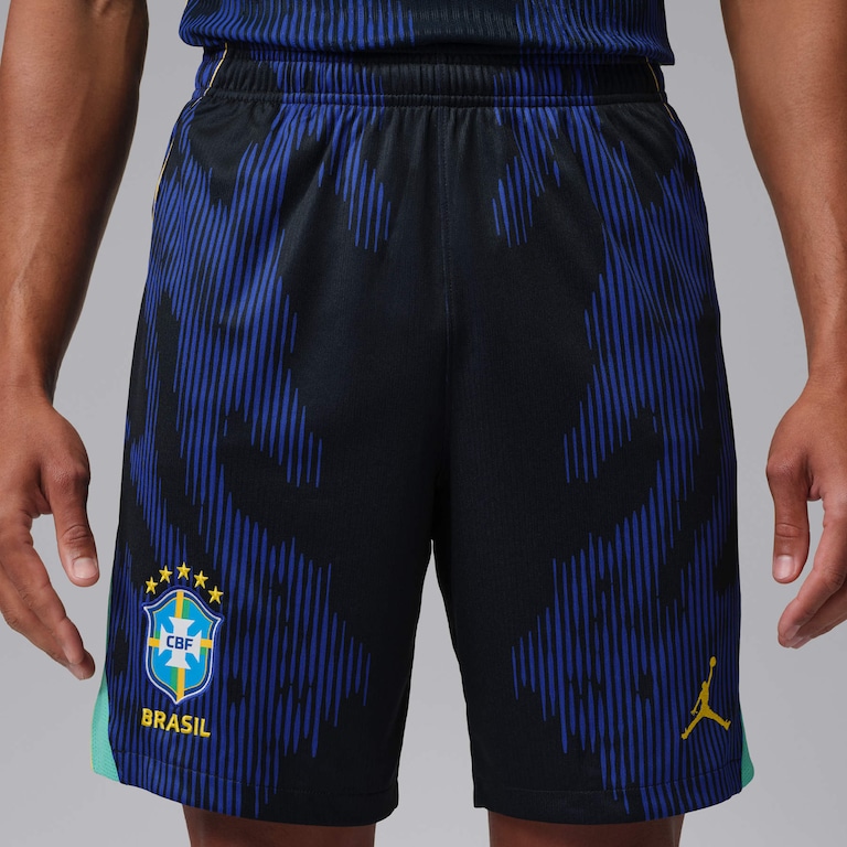 Shorts Brasil Jordan II 2026/27 Torcedor Pro Masculino - Foto 2