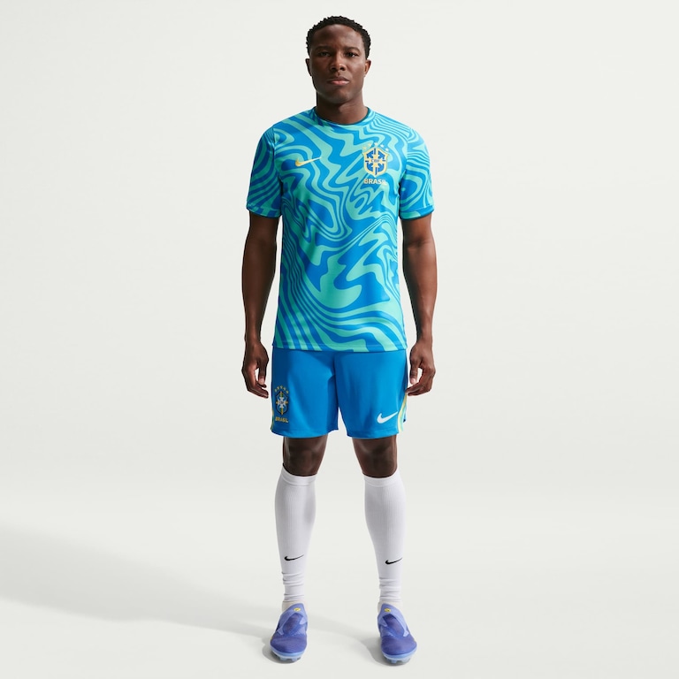 Camiseta Brasil Dri-FIT Nike Academy Pro Pré-Jogo Masculina - Foto 4