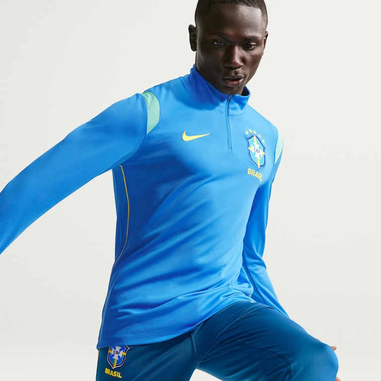 Camiseta Brasil Nike Manga Longa Academy Pro Masculina - Foto 3
