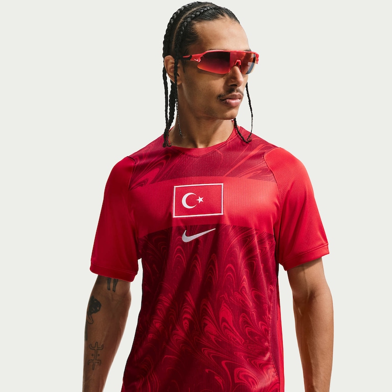 Camisa Turquia Nike I 2026/27 Torcedor Pro Masculina - Foto 1