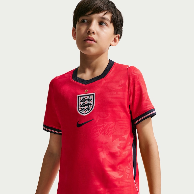 Camisa Inglaterra Nike II 2026/27 Torcedor Pro Infantil - Foto 3