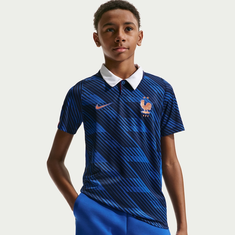 Camisa França Nike I 2026/27 Torcedor Pro Infantil - Foto 3