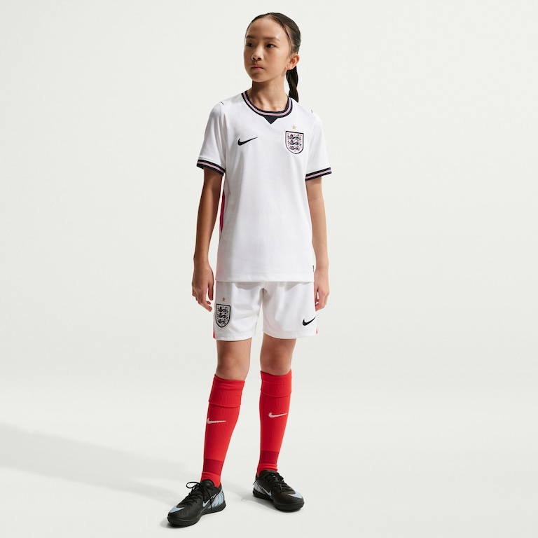 Camisa Inglaterra Nike I 2026/27 Torcedor Pro Infantil - Foto 9