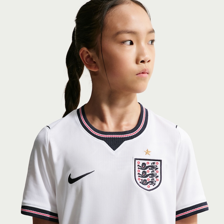 Camisa Inglaterra Nike I 2026/27 Torcedor Pro Infantil - Foto 2