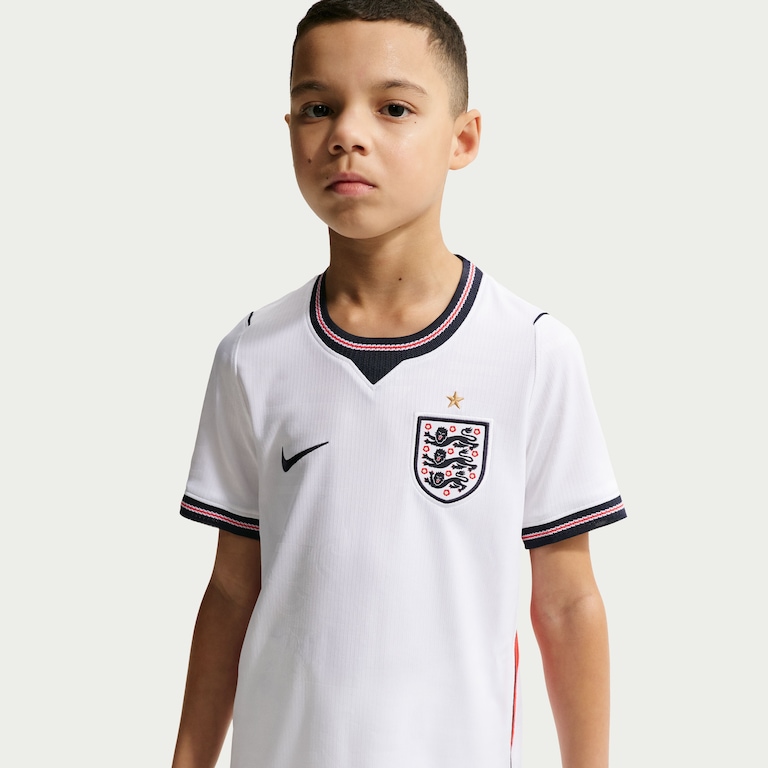 Camisa Inglaterra Nike I 2026/27 Torcedor Pro Infantil - Foto 5