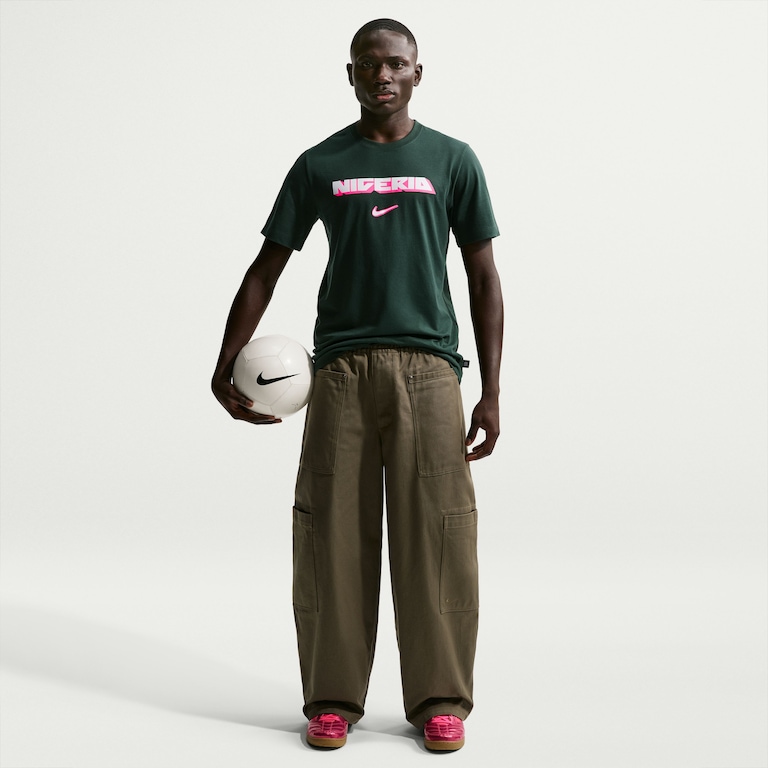 Camiseta Nigéria Nike Wordmark Masculina - Foto 3