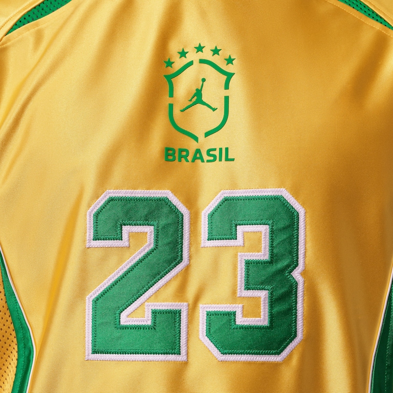 Camiseta Brasil Jordan Manga Longa Goalie Masculina - Foto 4