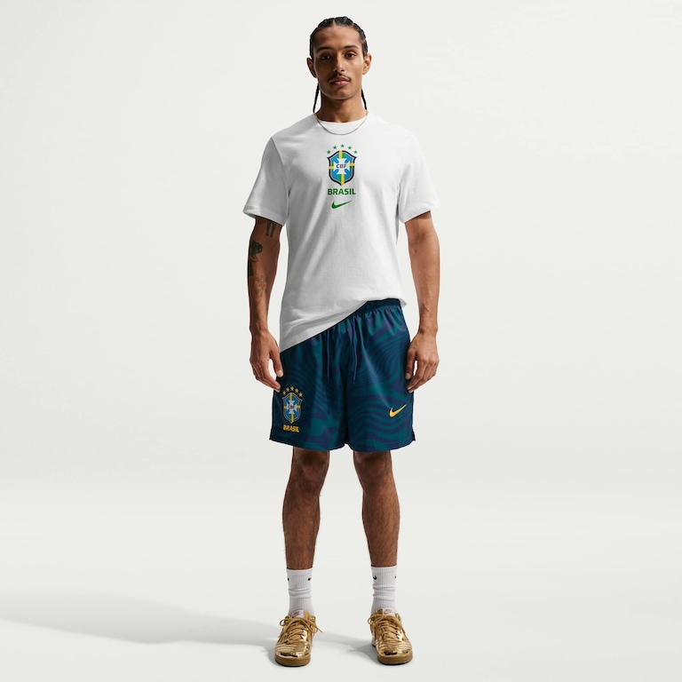 Camiseta Brasil Nike Crest Masculina - Foto 3