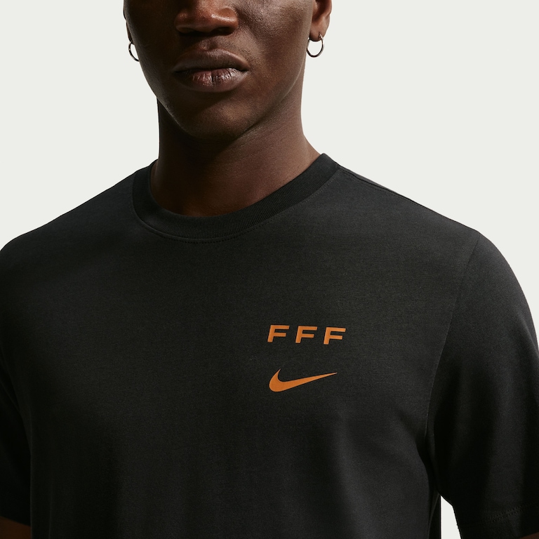 Camiseta França Nike Wordmark Masculina - Foto 2