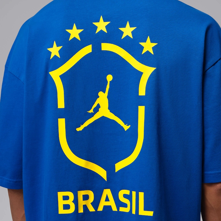 Camiseta Brasil Air Jordan 85 Oversized Masculina - Foto 5