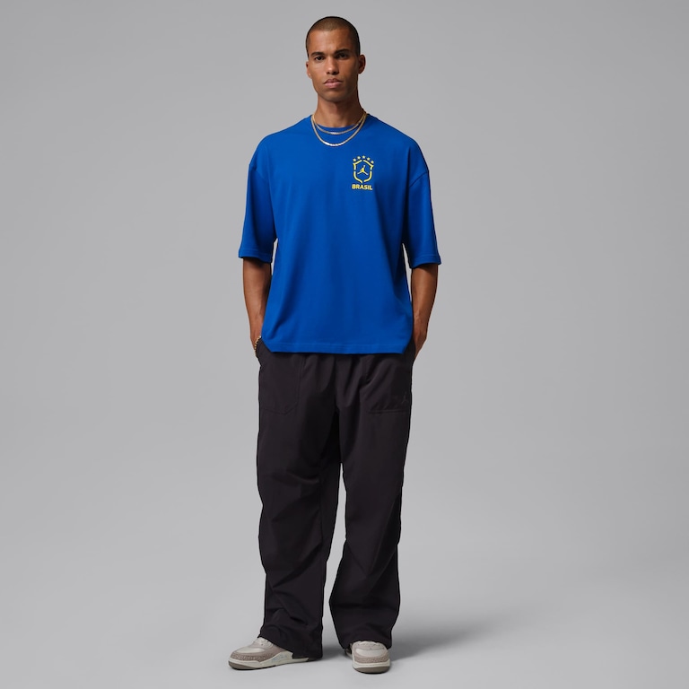 Camiseta Brasil Air Jordan 85 Oversized Masculina - Foto 6