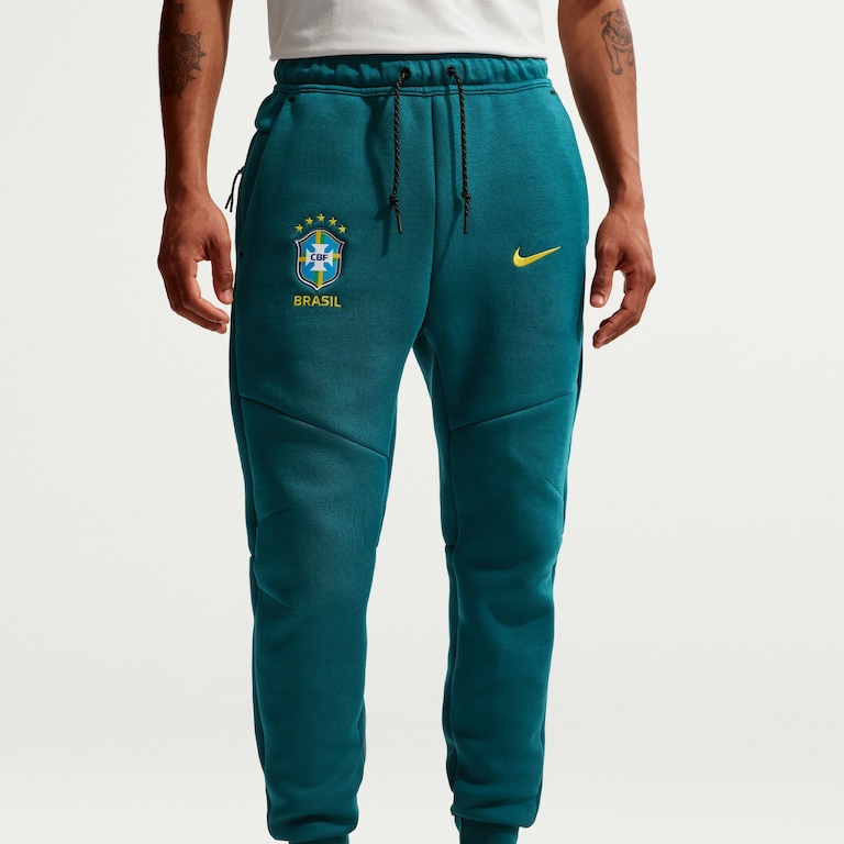 Calça Brasil Nike Tech Fleece Joggers Masculina - Foto 1