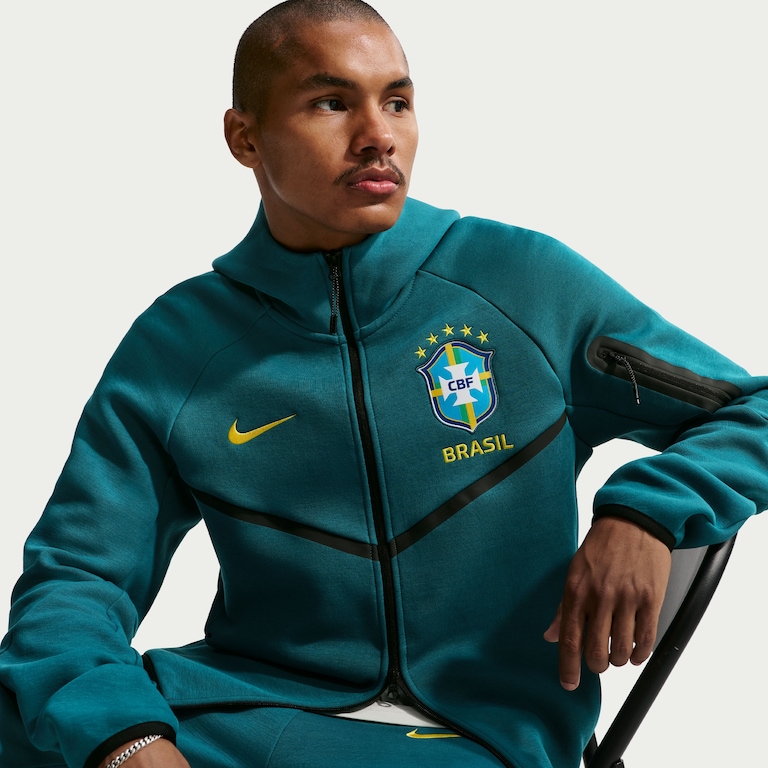 Blusão Brasil Nike Tech Fleece Masculino - Foto 2