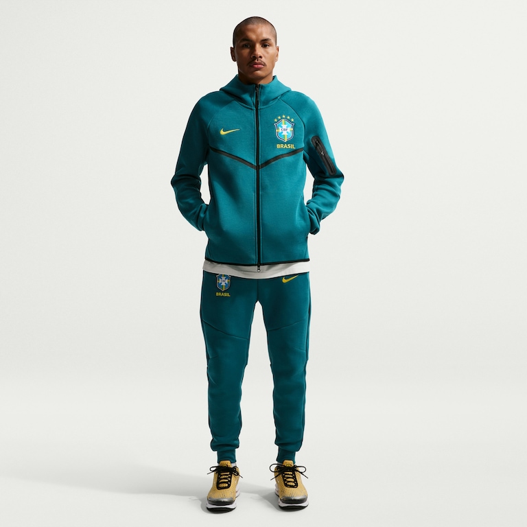 Blusão Brasil Nike Tech Fleece Masculino - Foto 3