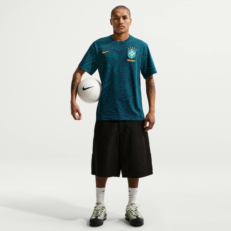 Camiseta Brasil Dri-FIT Nike Primary Masculina - Foto 3