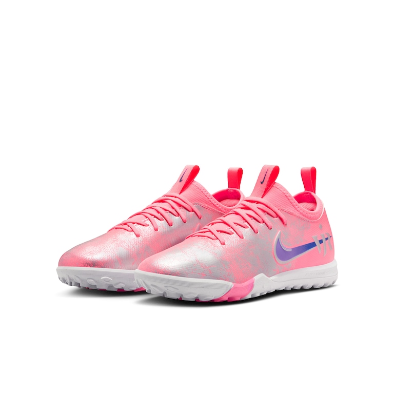 Chuteira Vini Jr Society Nike Mercurial Zoom Vapor 16 Academy Infantil - Foto 5