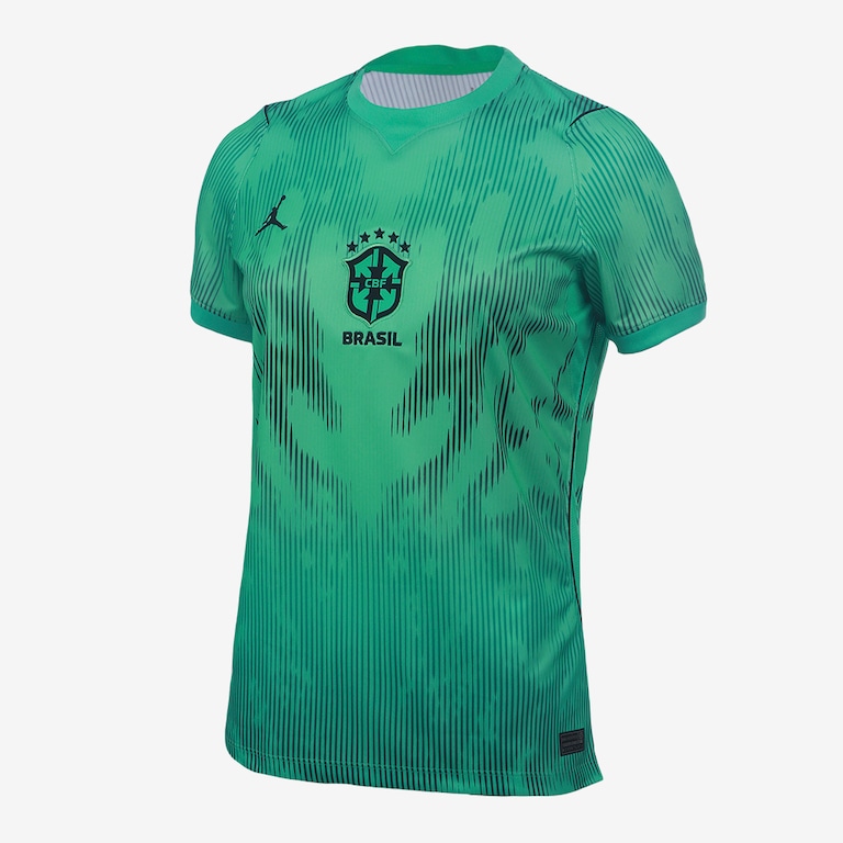 Camisa de Goleiro Brasil Jordan 2026/27 Torcedora Pro Feminina - Foto 1