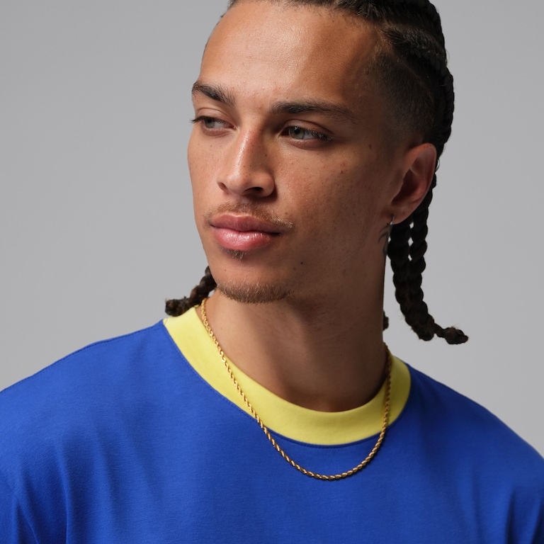 Camiseta Brasil Air Jordan 85 Crew Masculina - Foto 5