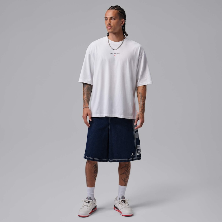 Camiseta Jordan Flight Essentials 96 Oversized Pocket Masculina - Foto 7