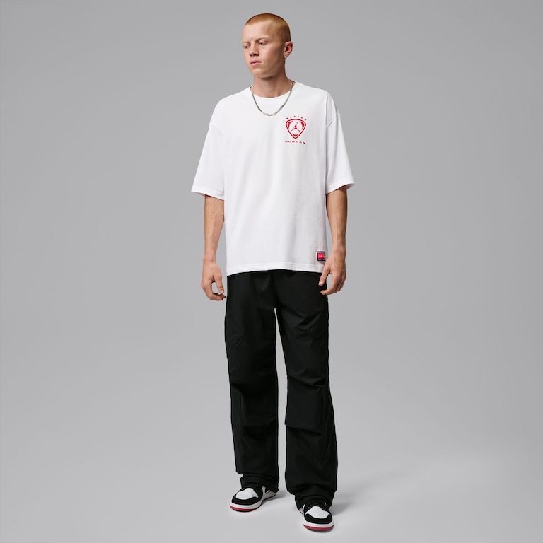 Camiseta Jordan Brooklyn Fleece Oversized Graphic Masculina - Foto 7