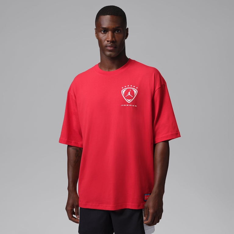 Camiseta Jordan Brooklyn Fleece Oversized Graphic Masculina - Foto 2
