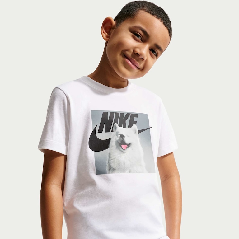 Camiseta Nike Sportswear Photo Create Infantil - Foto 1