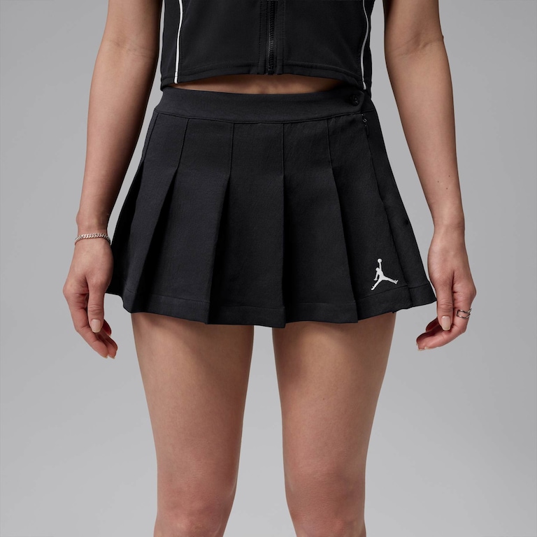 Shorts Saia Jordan Break Plissada Feminina - Foto 2