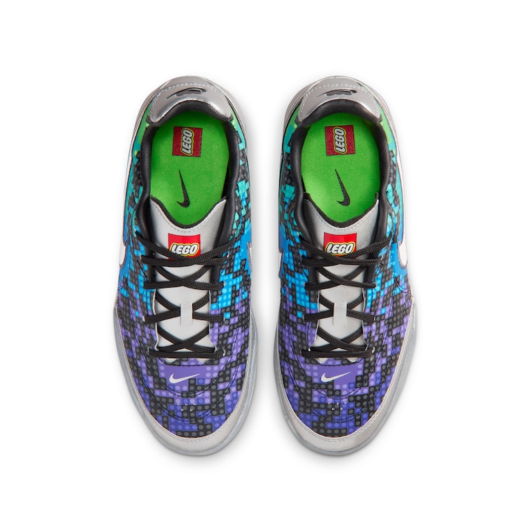 Chuteira Futsal Nike Tiempo Street Gato Nike x LEGO® Collection Infantil - Foto 6