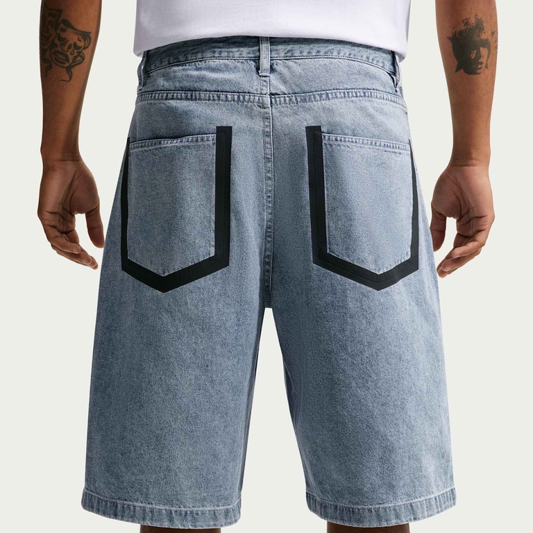 Shorts Nike YMH Indigo Denim Masculino - Foto 3