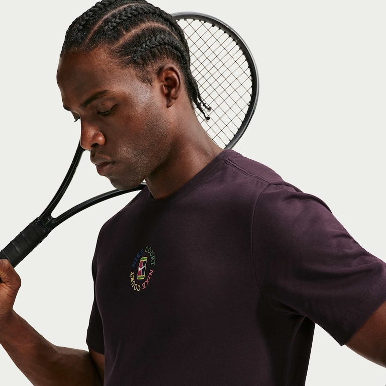 Camiseta Dri-FIT Nike Court Heritage Masculina - Foto 3