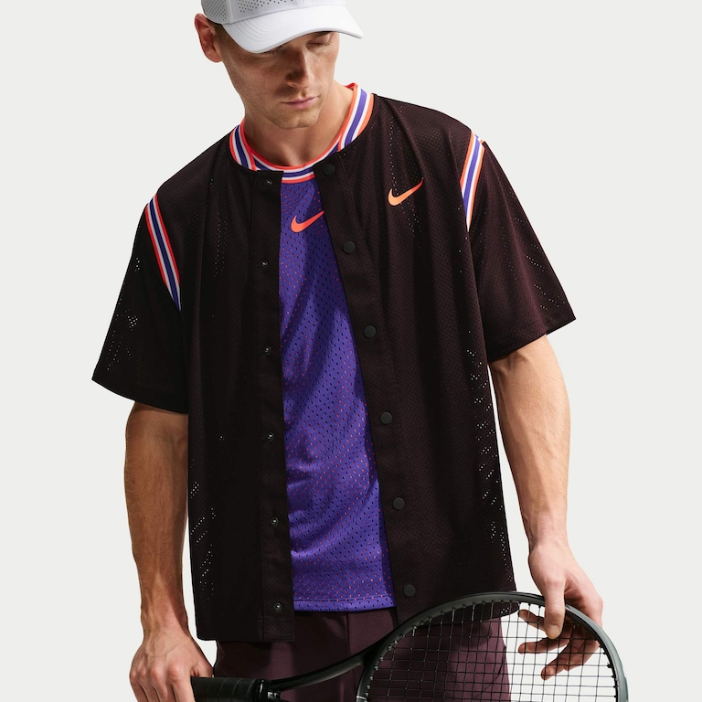 Camisa Dri-FIT Nike Court Slam NY Masculina - Foto 3