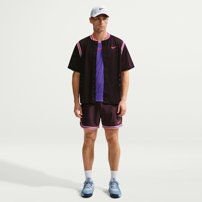 Camisa Dri-FIT Nike Court Slam NY Masculina - Foto 4