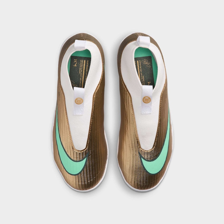 Chuteira Society Kylian Mbappé Nike Mercurial Superfly 11 Academy Infantil - Foto 4