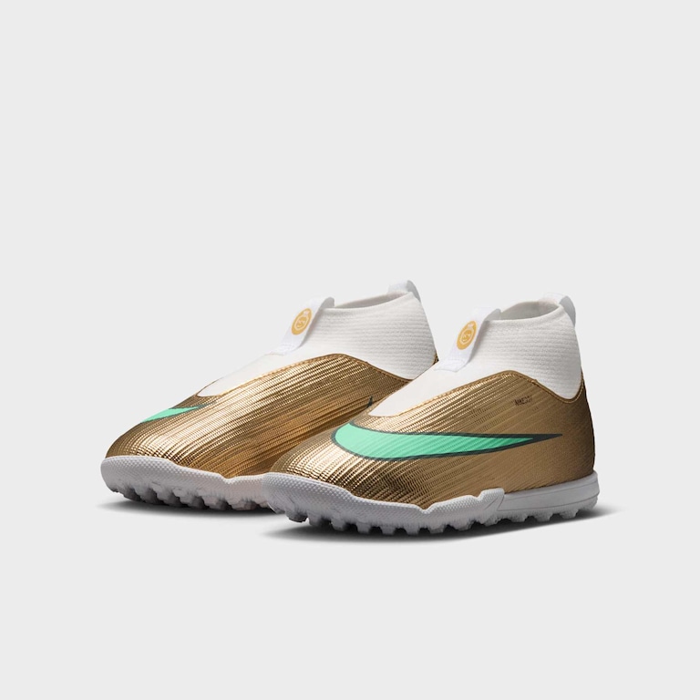 Chuteira Society Kylian Mbappé Nike Mercurial Superfly 11 Academy Infantil - Foto 5