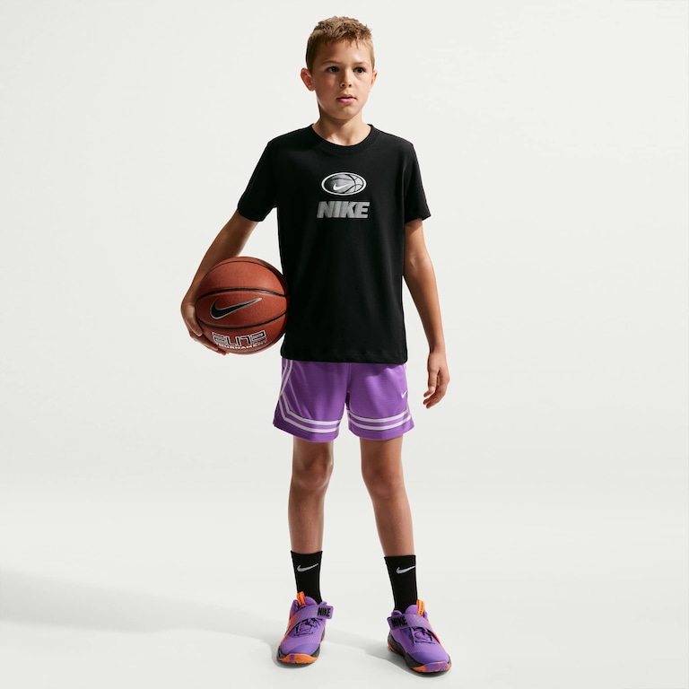 Camiseta Nike Dri-FIT Basketball Novelty Infantil - Foto 4