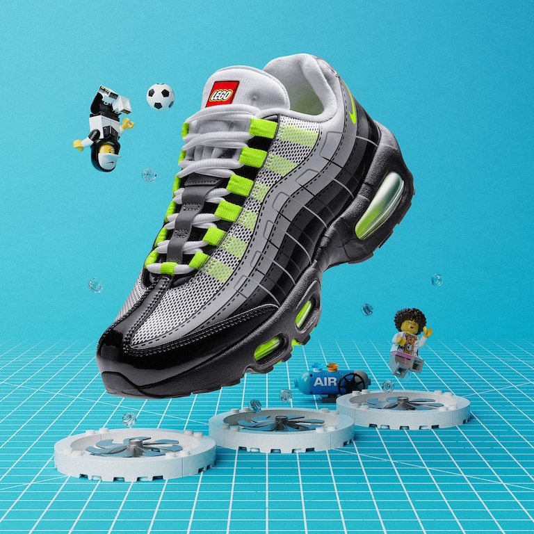 Tênis Nike Air Max 95 x LEGO® Collection Infantil - Foto 13