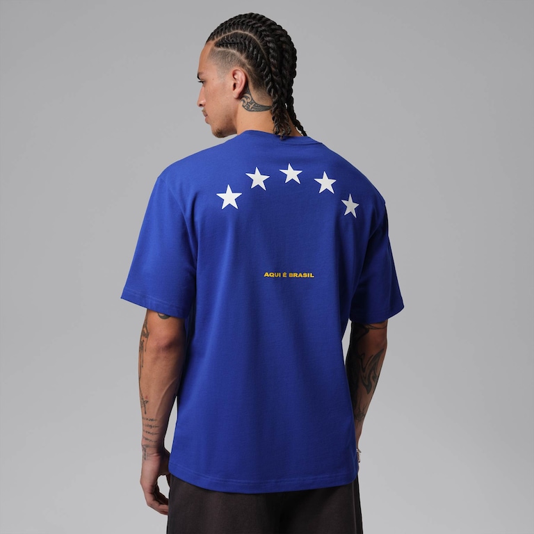 Camiseta Brasil Air Jordan 85 Crew Masculina - Foto 2