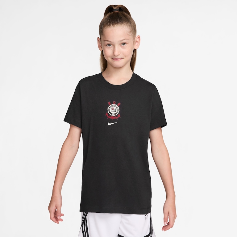 Camiseta Corinthians Nike Crest Infantil - Foto 3