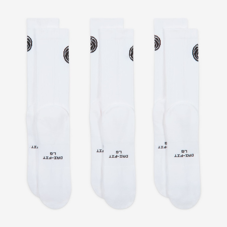 Meia Nike Everyday Elevated Crew Basketball (3 Pares) Unissex - Foto 3