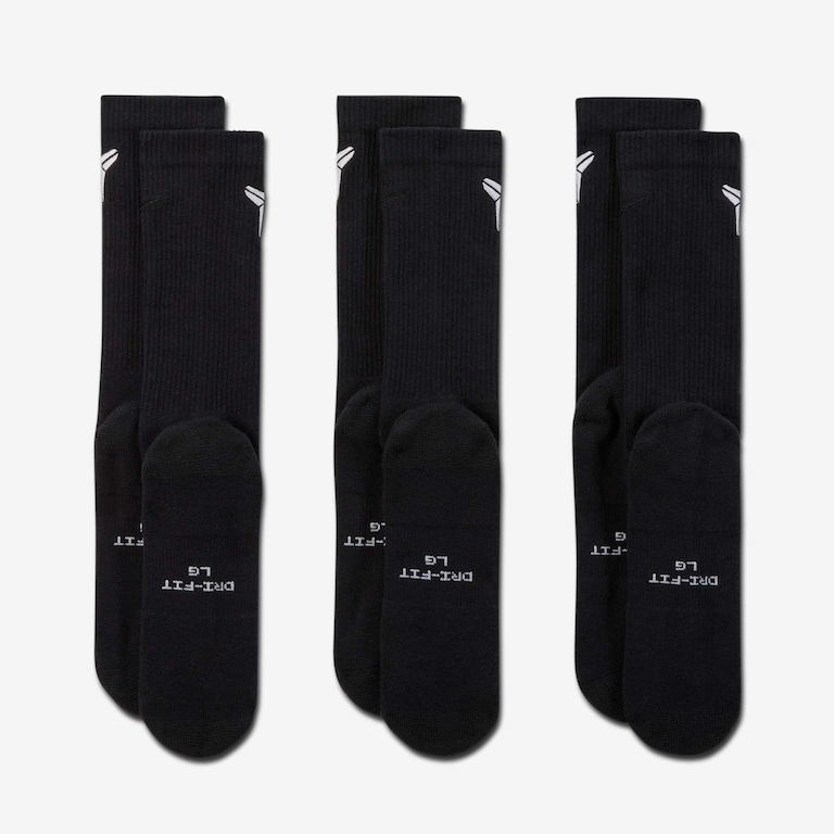 Meia Nike Everyday Elevated Crew Kobe (3 Pares) Unissex - Foto 3