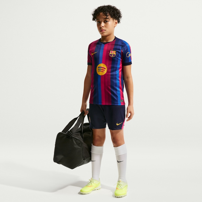 Camisa Barcelona Nike I 2026/27 Torcedor Pro Infantil - Foto 5