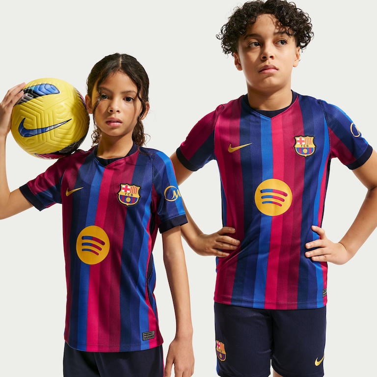 Camisa Barcelona Nike I 2026/27 Torcedor Pro Infantil - Foto 1