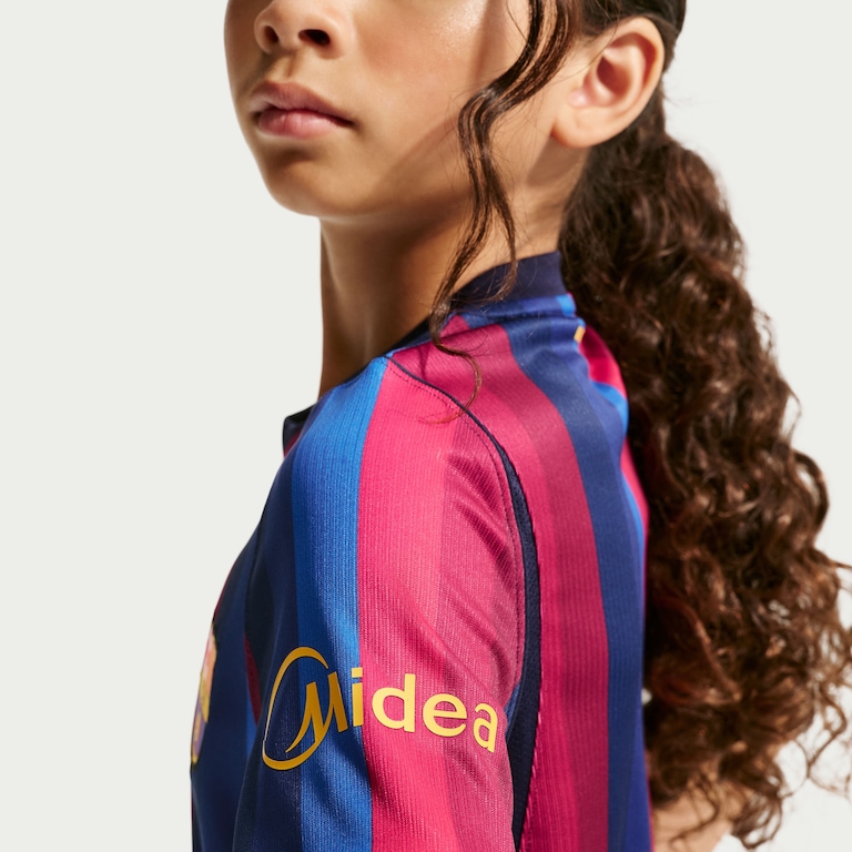 Camisa Barcelona Nike I 2026/27 Torcedor Pro Infantil - Foto 8
