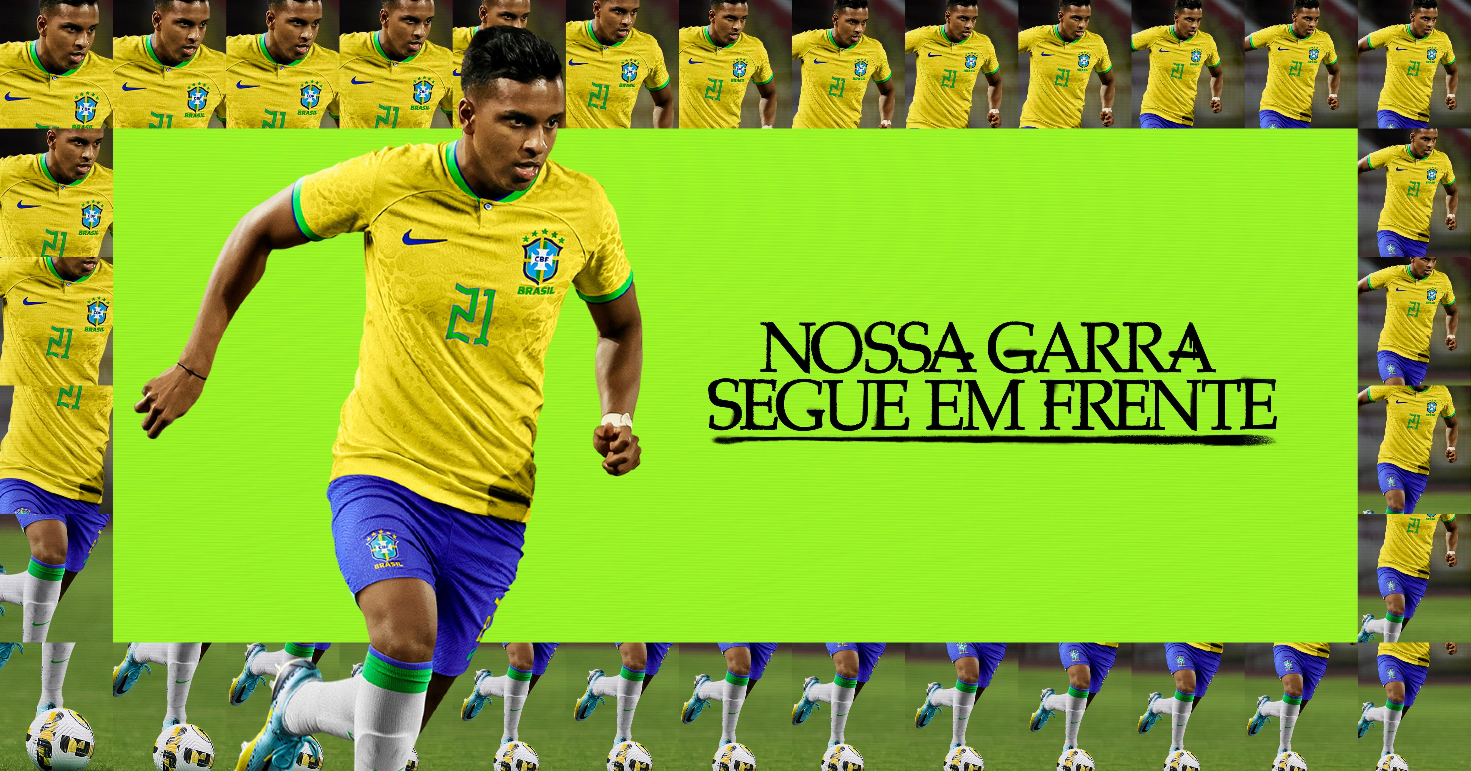 Camiseta Nike Brasil Neymar Jr. Visitante 22/23 con parches de la Copa -  Soccer Wearhouse