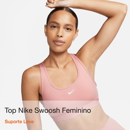 Top Nike Med Non Pad Bra Média Sustentação - Tam: P - Shopping TudoAzul